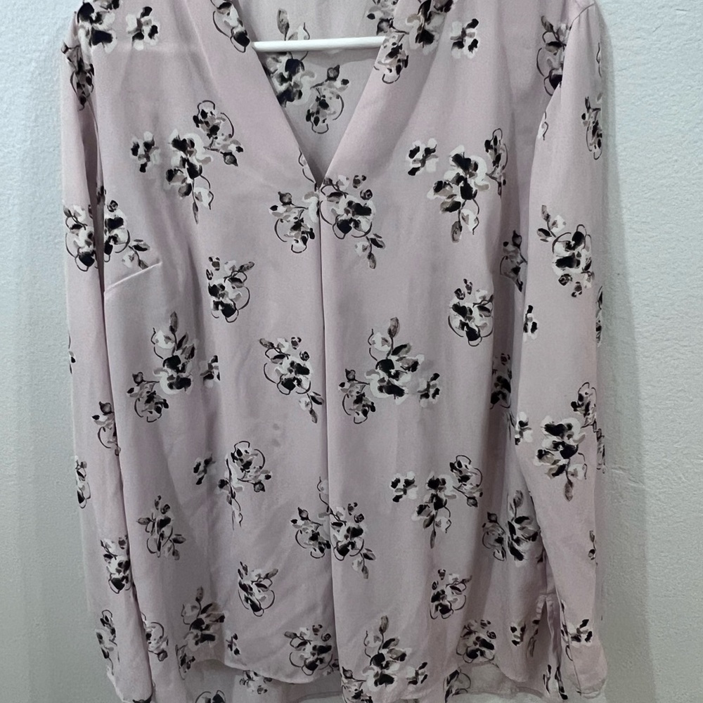 Attention Light Pink Floral Blouse